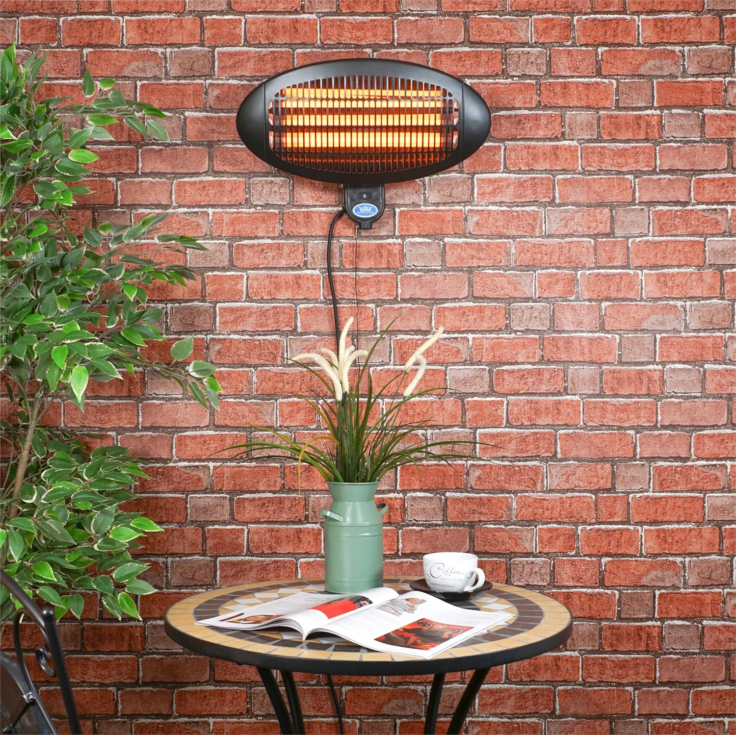 Waterproof heater for pergola